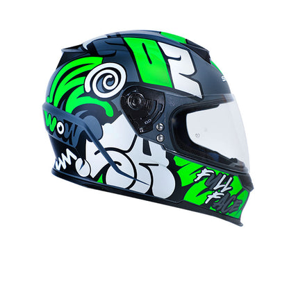 CASCO SHAFT SH-502 LAZY MATE GRIS VERDE NEON