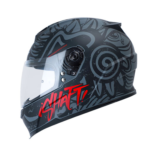 CASCO SHAFT SH-502 PSICOTRIP MATE GRIS ROJO