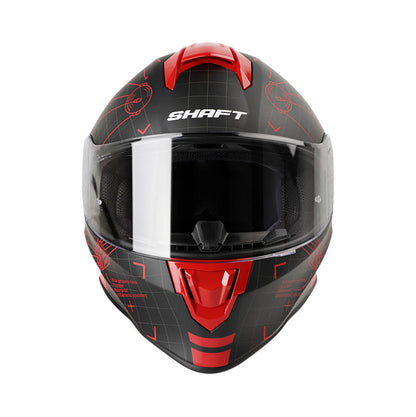 CASCO SHAFT SH-551 BLUEPRINT MATE NEGRO ROJO