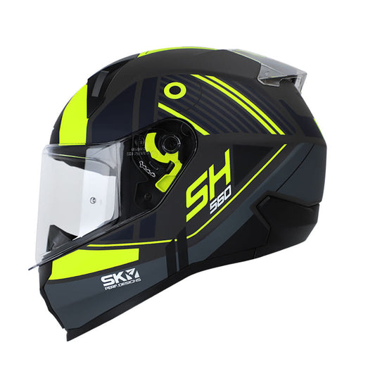 CASCO SHAFT SH-560 VIZTRO MATE NEGRO AMARILLO NEON