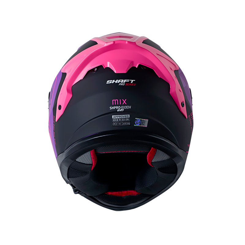 CASCO SHAFT SH-610EVO MIX MATE MORADO FUCSIA VISOR MORADO