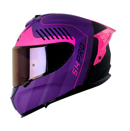 CASCO SHAFT SH-610EVO MIX MATE MORADO FUCSIA VISOR MORADO