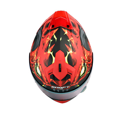 CASCO SHAFT SHPRO-610EVO DRAGON FIRE MATE ROJO AMARILLO