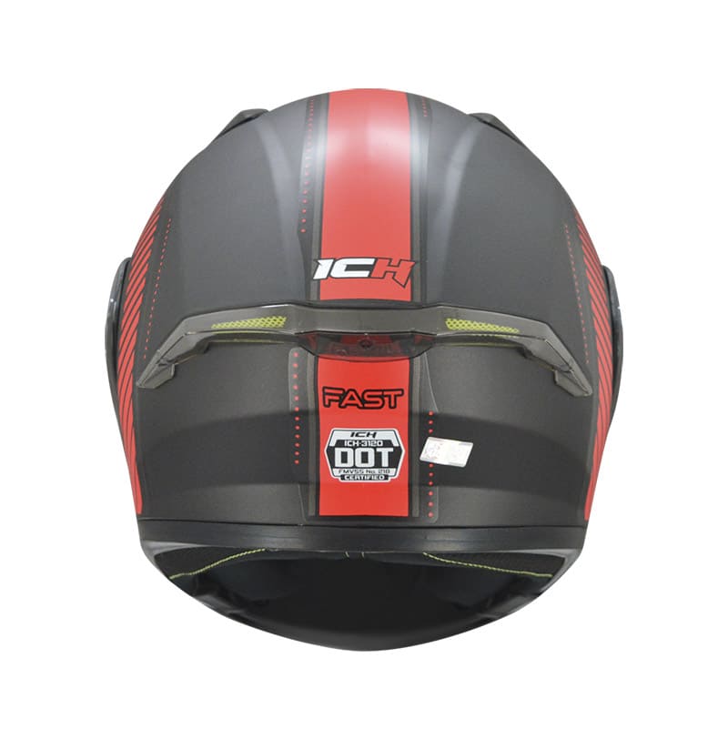 CASCO ICH ICH-3120DV FAST MATE NEGRO ROJO