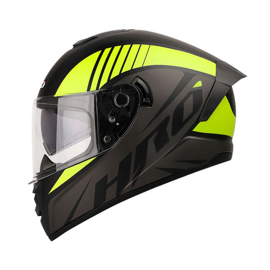 CASCO HRO HRO-518DV ASPER MATE NEGRO AMARILLO NEON