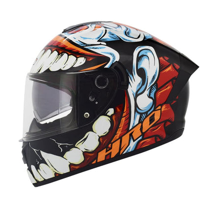 CASCO HRO HRO-518DV THE CLOWN NEGRO NARANJA NEON