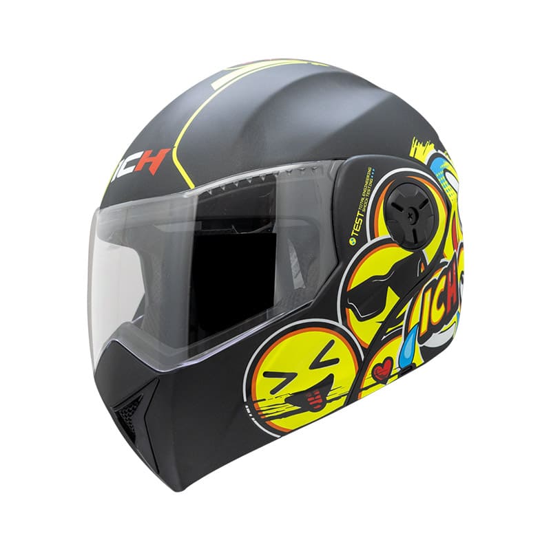 CASCO ICH ICH-3110S EMOJI MATE NEGRO COLORFULL