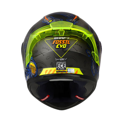 CASCO SHAFT SH-526SP FOSSIL EVO MATE NEGRO AMARILLO NEON