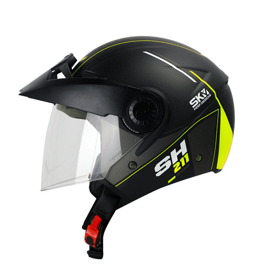 CASCO SHAFT SH-211 DELTA MATE NEGRO AMARILLO NEON