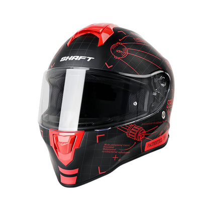 CASCO SHAFT SH-551 BLUEPRINT MATE NEGRO ROJO