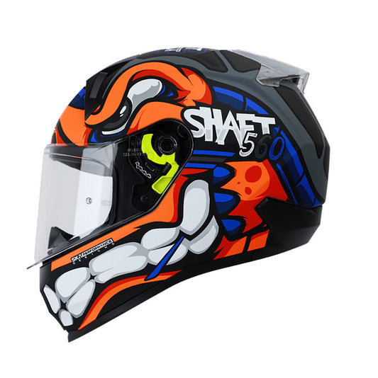 CASCO SHAFT SH-560 FLASH MATE GRIS NARANJA NEON