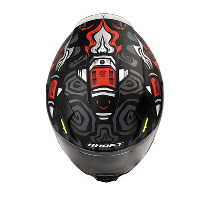 CASCO SHAFT SH-562 SPEED MATE NEGRO ROJO