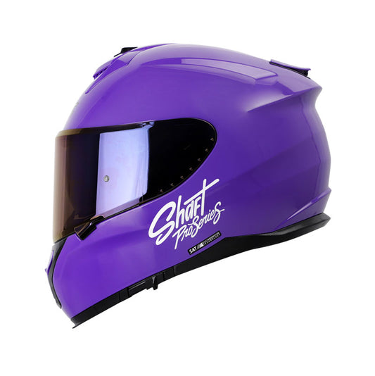 CASCO SHAFT SH-610DV PRO SOLID MORADO BLANCO VISOR IRIDIUM