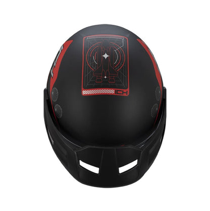 CASCO ICH ICH-101 STELARS MATE NEGRO ROJO