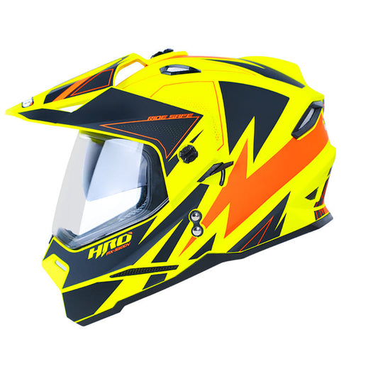 CASCO HRO HRO-MX330DV BOLD MATE AMARILLO NEON NARANJA NEON