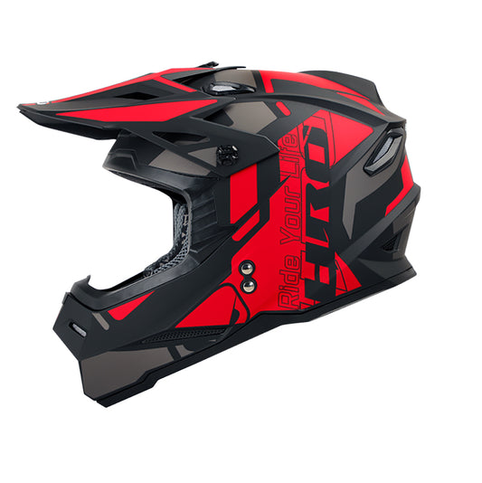 CASCO HRO HRO-MX03 UNDERDOG MATE NEGRO ROJO