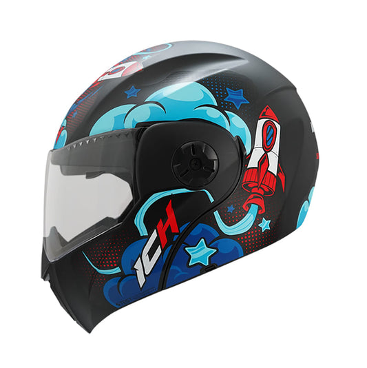 CASCO ICH ICH-3110S SPACE MATE NEGRO ROJO