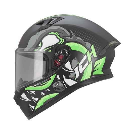 CASCO ICH ICH-503SP COX EVO MATE NEGRO VERDE NEON