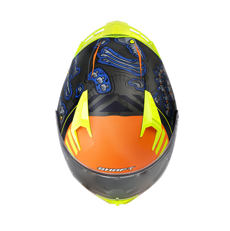 CASCO SHAFT SH-526SP FOSSIL EVO MATE NEGRO AMARILLO NEON