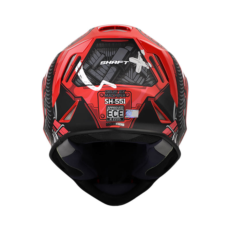 CASCO SHAFT SH-551 DEUS EX MACHINA MATE ROJO GR