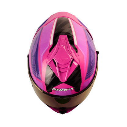 CASCO SHAFT SH-598GTR XEPA FUCSIA MORADO VISOR IR.MORADO