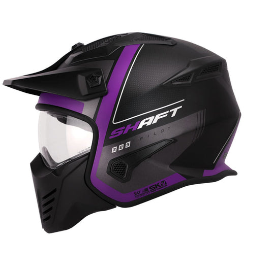 CASCO SHAFT SH-225 BOOM MATE NEGRO MORADO NEON