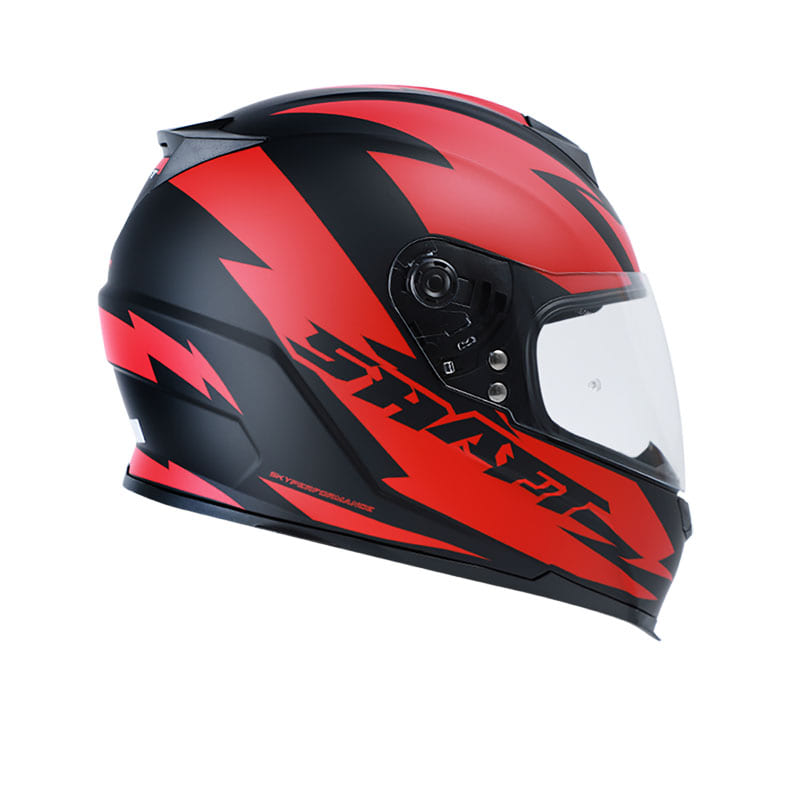 CASCO SHAFT SH-502 THUNDERFO MATE NEGRO ROJO