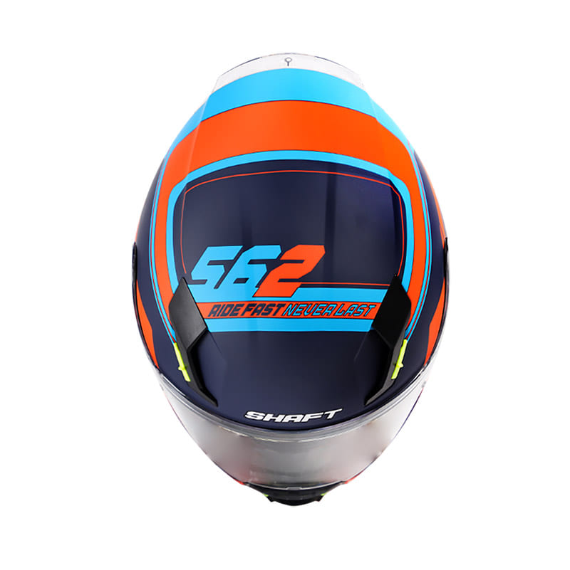 CASCO SHAFT SH-562 TRUKEER MATE AZUL NARANJA NEON-A