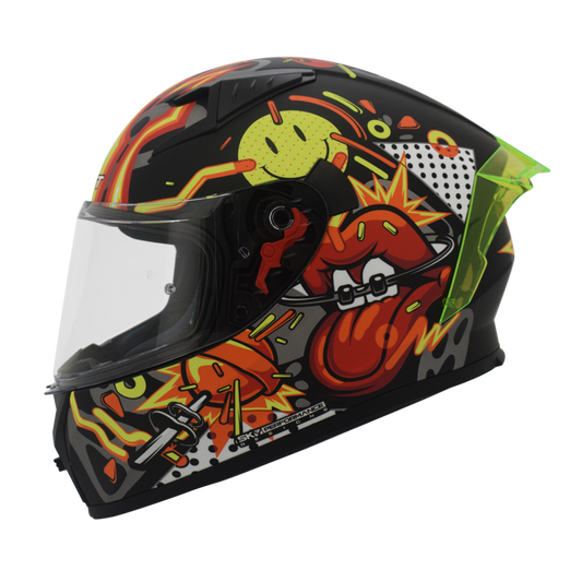 CASCO SHAFT SH-526SP ANYTHING MATE NEGRO NARANJA NEON