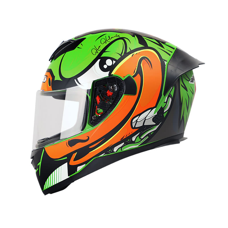 CASCO HRO HRO-511 CHULO MATE VERDE VERDE NEON