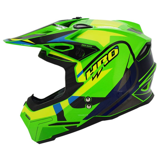 CASCO HRO HRO-MX03 VIZTRO VERDE NEON AMARILLO NEON