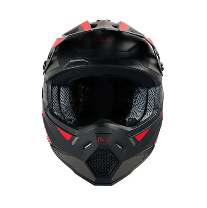 CASCO HRO HRO-MX03 UNDERDOG MATE NEGRO ROJO