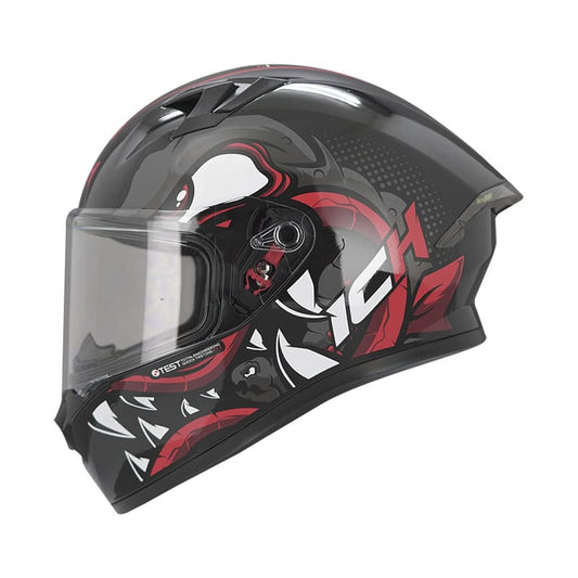 CASCO ICH ICH-503SP COX EVO NEGRO ROJO