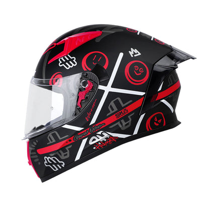 CASCO SHAFT SH-526SP TRIQUI EVO MATE NEGRO ROJO SM