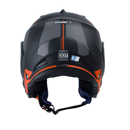 CASCO SHAFT SH-227 SHOCK MATE NEGRO NARANJA NEON