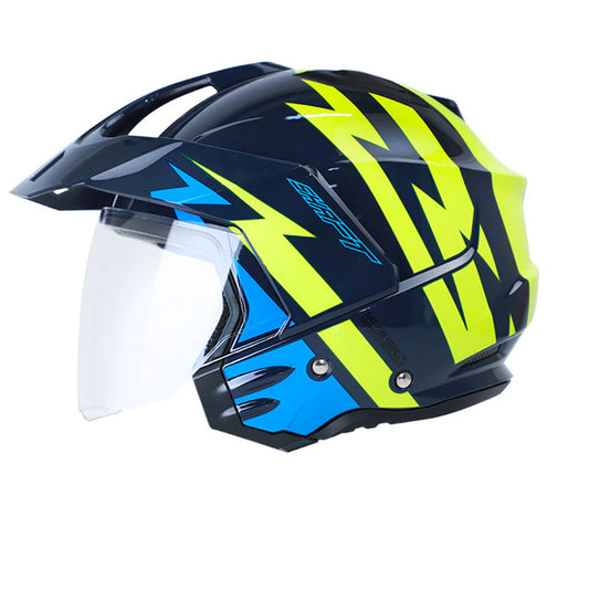 CASCO SHAFT SH-227 VOLT AZUL NAVY AMARILLO NEON