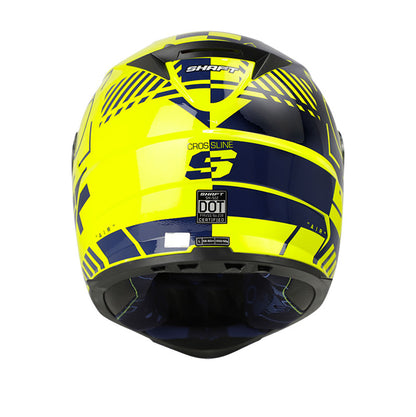 CASCO SHAFT SH-502 CROSSLINE AMARILLO NEON AZUL NAVY