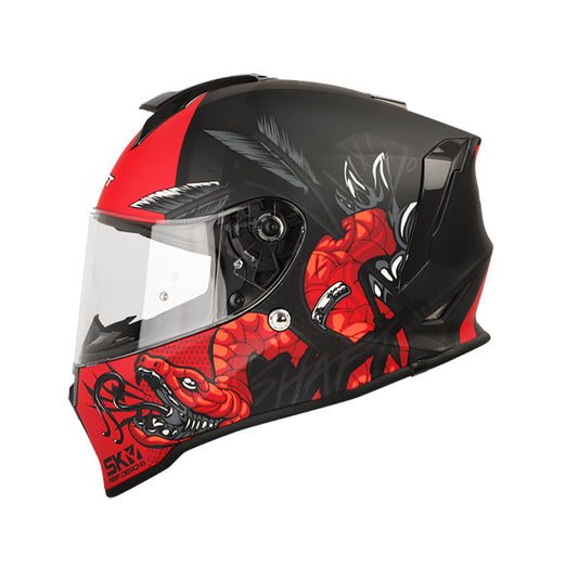 CASCO SHAFT SH-551 HUNTER MATE NEGRO ROJO