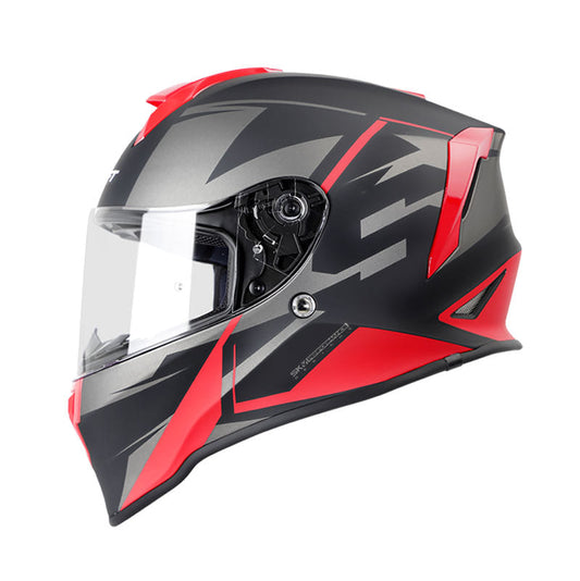 CASCO SHAFT SH-551 VICTORY MATE NEGRO ROJO