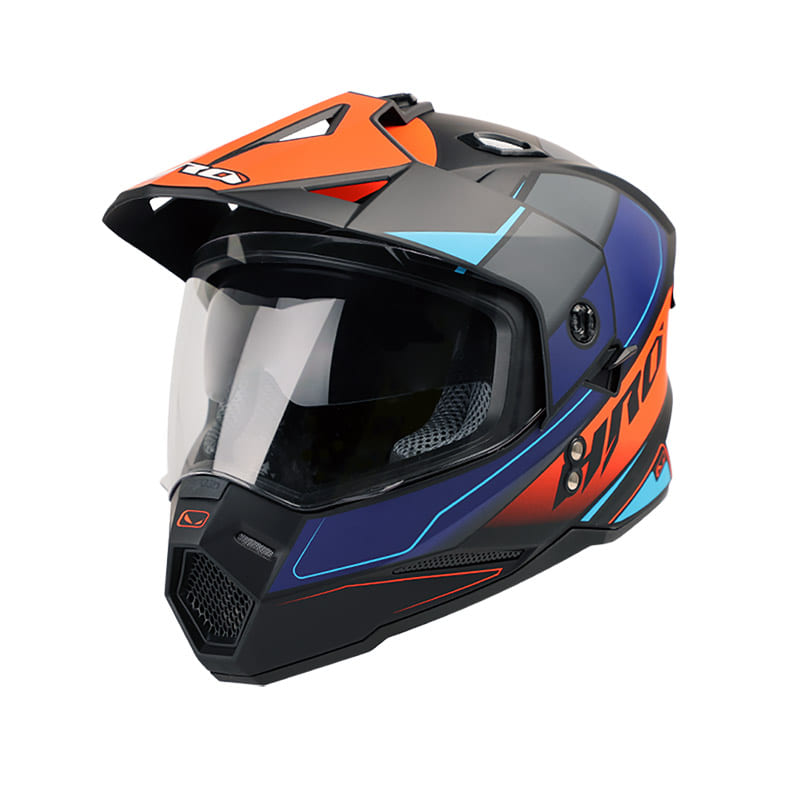 CASCO HRO HRO-MX330DV EVERLAST MATE NEGRO NARANJA NEON