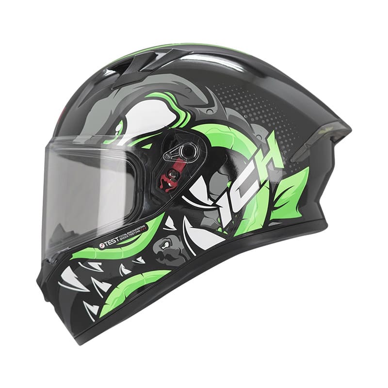 CASCO ICH ICH-503SP COX EVO NEGRO VERDE NEON