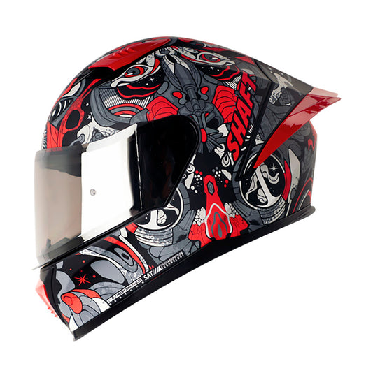 CASCO SHAFT SH-590SR ARS NOTORIA MATE NEGRO ROJO