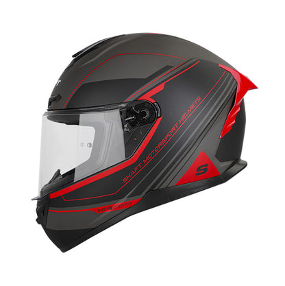 CASCO SHAFT SH-542GT APPEAR MATE NEGRO ROJO