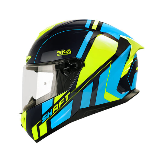 CASCO SHAFT SH-542GT PIECE MAKER AZUL NAVY AMARILLO NEON