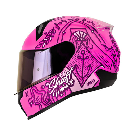 CASCO SHAFT SH-560 MARINE MATE FUCSIA VISOR IRIDIUM MORADO