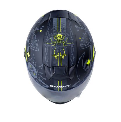 CASCO SHAFT SH-502 BLACKWORK MATE NEGRO AMARILLO NEON