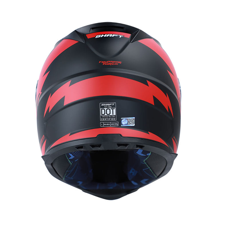 CASCO SHAFT SH-502 THUNDERFO MATE NEGRO ROJO