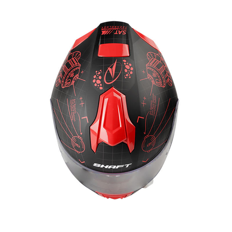 CASCO SHAFT SH-551 BLUEPRINT MATE NEGRO ROJO