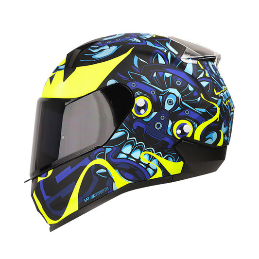 CASCO SHAFT SH-560 DEMONIAK FEST MATE NEGRO AMARILLO NEON