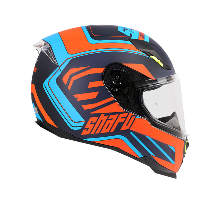 CASCO SHAFT SH-562 TRUKEER MATE AZUL NARANJA NEON-A